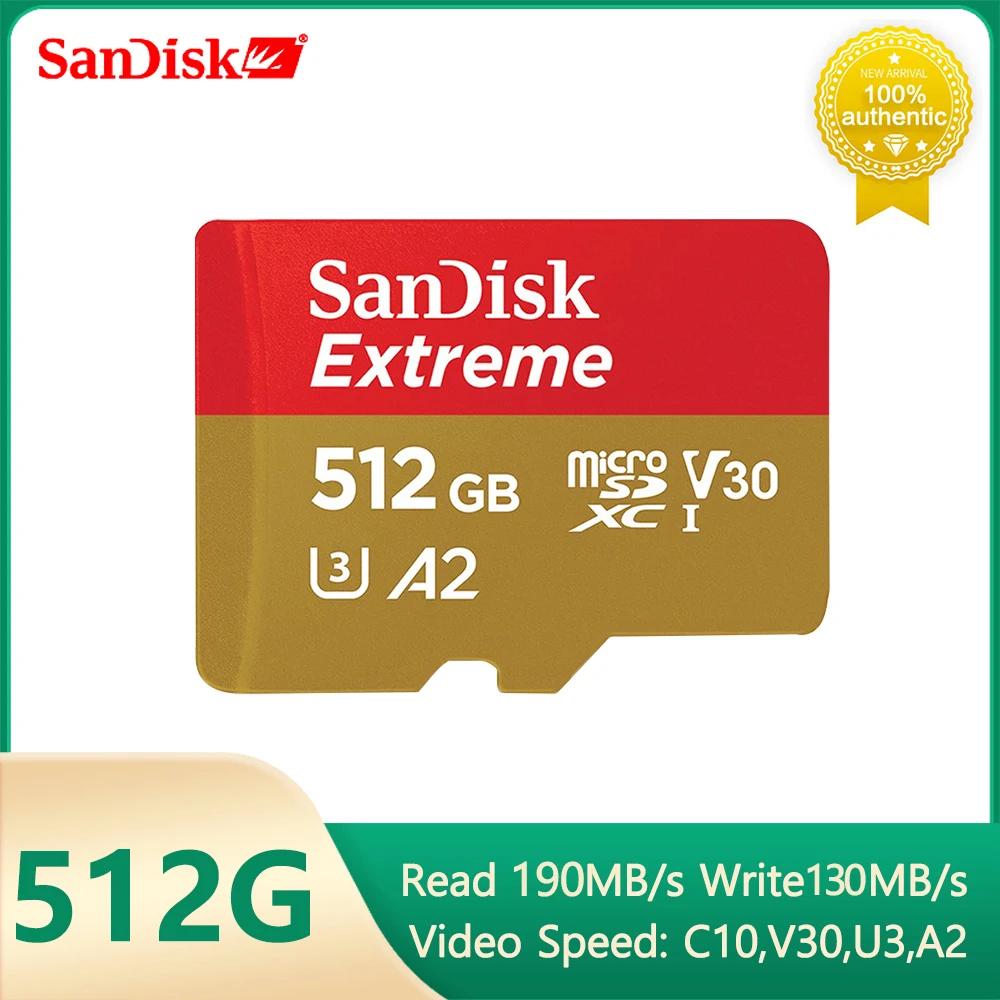 SanDisk ͽƮ ũSDXC UHS-I ޸ ī,  , ִ 190 MB/s,C10,U3,V30,4K,5K,A2, ũ SD ī, 128GB, 256GB, 512GB, 1TB